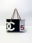 7th division NO 5 canvas chocolate bar chain bag 4VCHB20117 Chanel