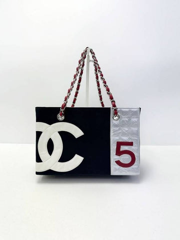 7th division NO 5 canvas chocolate bar chain bag 4VCHB20117 Chanel