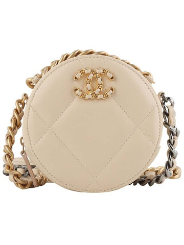 19 Lambskin Circle AP0945 Chain Mini Cross Bag 34328 Chanel