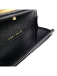 A80603 Black Caviar Skin Boy Chevron Card Business Holder Chanel