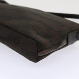 balenciaga Accessory Pouch Nylon Brown Auth cl625