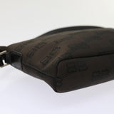 balenciaga Accessory Pouch Nylon Brown Auth cl625