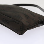 balenciaga Accessory Pouch Nylon Brown Auth cl625