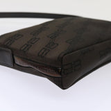 balenciaga Accessory Pouch Nylon Brown Auth cl625