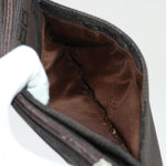 balenciaga Accessory Pouch Nylon Brown Auth cl625