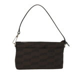 balenciaga Accessory Pouch Nylon Brown Auth cl625