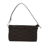 balenciaga Accessory Pouch Nylon Brown Auth cl625