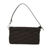 balenciaga Accessory Pouch Nylon Brown Auth cl625