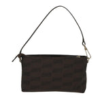 balenciaga Accessory Pouch Nylon Brown Auth cl625