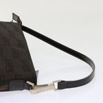 balenciaga Accessory Pouch Nylon Brown Auth cl625