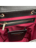 Backpack Grained Shiny Calfskin Gold Metal Black Chanel