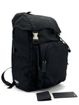 2VZ135 Triangle Logo Re Nylon Saffiano Backpack