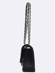 A01112 Caviar Classic Medium M Size Flap Chain Shoulder Bag Chanel
