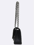 A01112 Caviar Classic Medium M Size Flap Chain Shoulder Bag Chanel