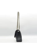 A58600 Black Caviar Skin Classic Jumbo Gold Chain Shoulder Bag Chanel