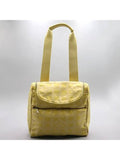A15958 Yellow color fabric new travel backpack and crossbag Chanel
