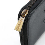 Chanel Long Zip Wallet in Black Caviar Leather A13228
