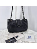 Around Flap Chain Shoulder Bag Black Chanel