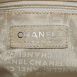 Chanel Logo One-Shoulder Bag Handbag Pink Natural Leather Cotton  CHANEL