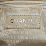 Chanel Logo One-Shoulder Bag Handbag Pink Natural Leather Cotton  CHANEL