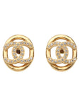 AB8945 CC logo crystal oval earrings 33778 2 Chanel