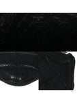 A69251 Black Caviar Beauty CC Silver Logo Large Clutch Chanel