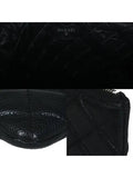 A69251 Black Caviar Beauty CC Silver Logo Large Clutch Chanel