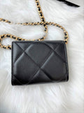 19 Chain Flap Mini Bag Black Chanel