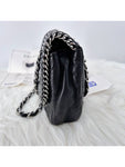 Around Flap Chain Shoulder Bag Black Chanel