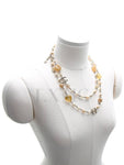 100th Anniversary Stone Long Necklace Pearl CC Logo Chain Chanel