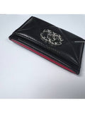 19 Logo Chain Quilted Lambskin Card Wallet Black Chanel