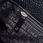 Chanel logo Tasel handbags black leather ladies Chanel