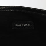 balenciaga Cabas Hand Bag Canvas Silver White Auth ep5384