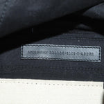balenciaga Cabas Hand Bag Canvas Silver White Auth ep5384