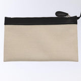 balenciaga Cabas Hand Bag Canvas Silver White Auth ep5384