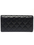 AP0241 Caviar Skin Gold Logo Classic Flap Long Wallet Chanel