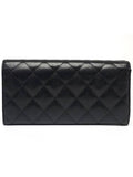 AP0241 Caviar Skin Gold Logo Classic Flap Long Wallet Chanel