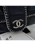 Around Flap Chain Shoulder Bag Black Chanel