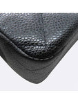 A58600 Caviar silver classic jumbo L size chain shoulder bag Chanel