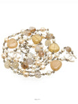 100th Anniversary Stone Long Necklace Pearl CC Logo Chain Chanel