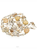 100th Anniversary Stone Long Necklace Pearl CC Logo Chain Chanel