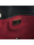 Backpack Grained Shiny Calfskin Gold Metal Black Chanel