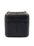 AP3459 Black Lambskin Mini Vanity Chain Cross Bag Chanel
