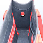 balenciaga Hard Ware Small Hand Bag Canvas Black Red 671402 Auth fm3051