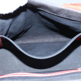 balenciaga Hard Ware Small Hand Bag Canvas Black Red 671402 Auth fm3051