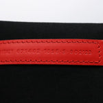 balenciaga Hard Ware Small Hand Bag Canvas Black Red 671402 Auth fm3051