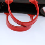 balenciaga Hard Ware Small Hand Bag Canvas Black Red 671402 Auth fm3051