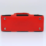 balenciaga Hard Ware Small Hand Bag Canvas Black Red 671402 Auth fm3051