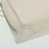 balenciaga 2Way Shoulder Bag Hand Bag Leather White Auth am2305g