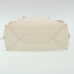 balenciaga 2Way Shoulder Bag Hand Bag Leather White Auth am2305g